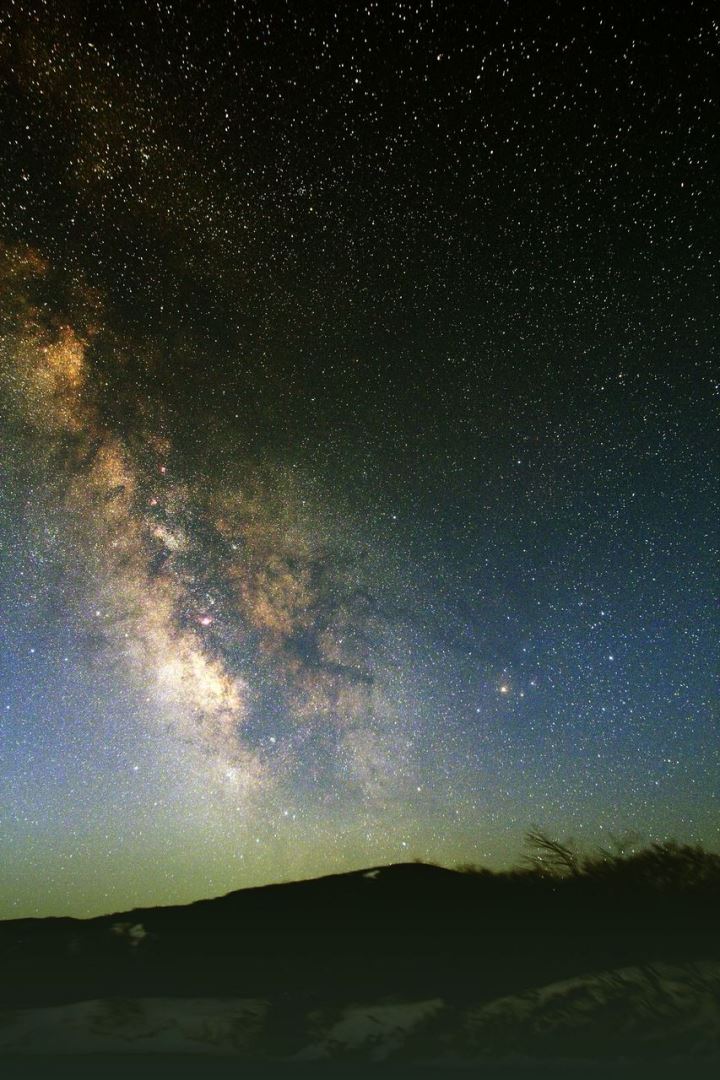 望遠鏡から見られる蔵王町の星空